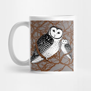 Pair of Tasmanian Masked Owls - Endangered Mug